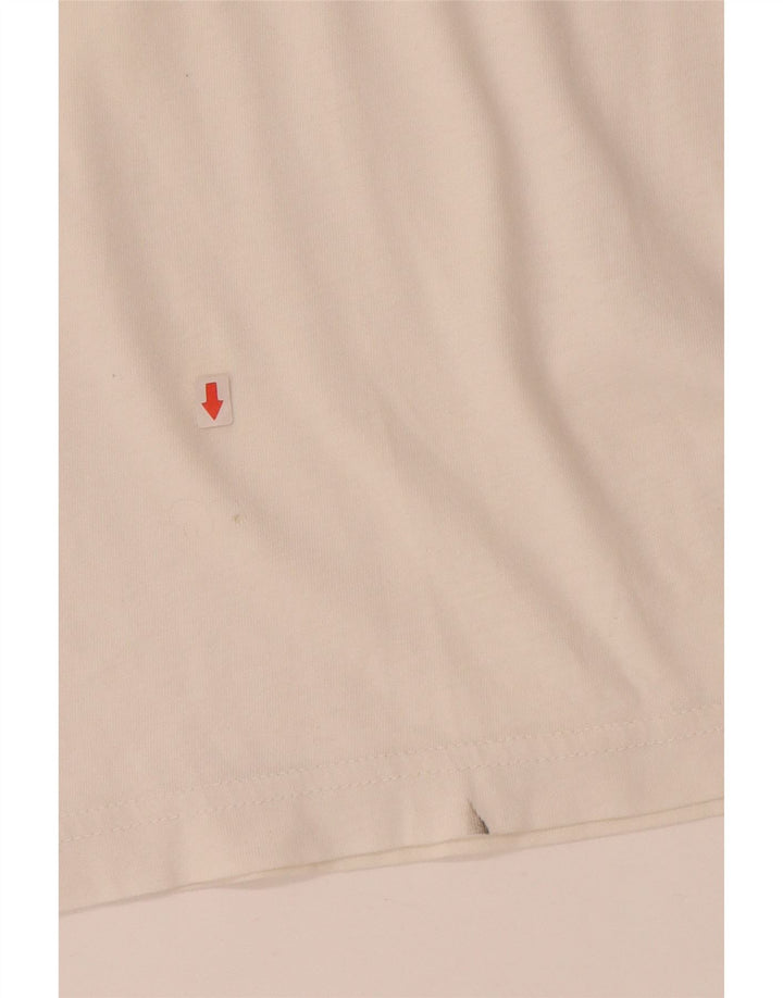 GANT Tricou grafic pentru bărbați Top mare din bumbac alb