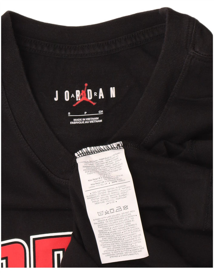 Tricou grafic Jordan pentru bărbați Top mic bumbac negru