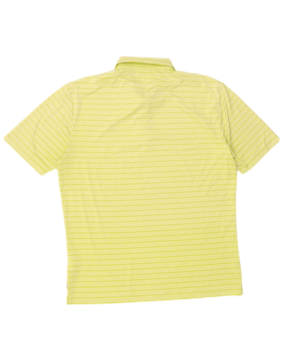 Cămașă polo Calvin Klein pentru bărbați din poliester cu dungi galbene mari