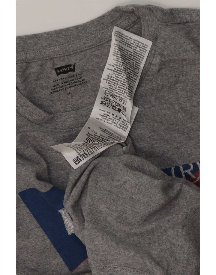 Tricou grafic pentru bărbați Levi's Top din bumbac gri mediu