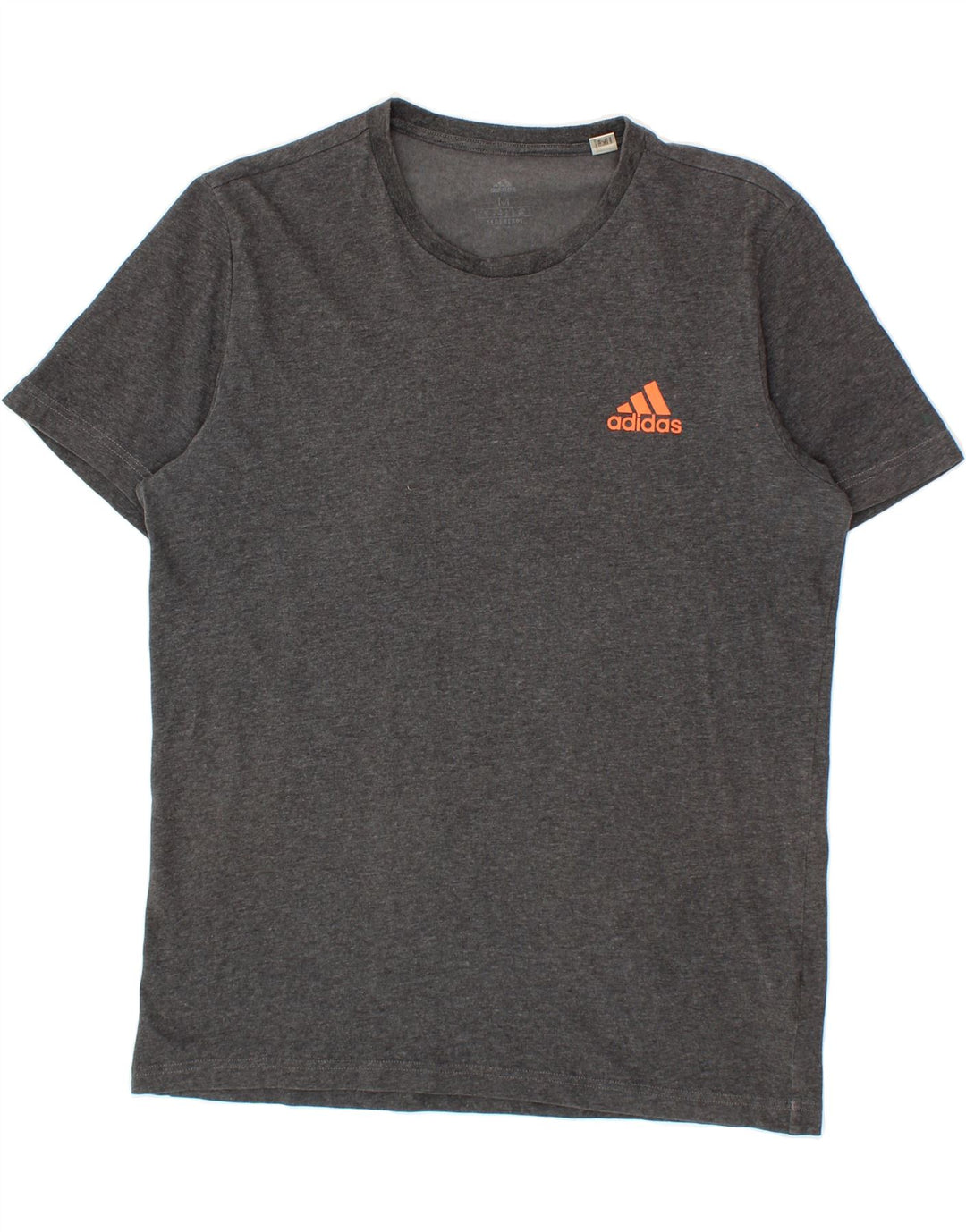 ADIDAS Mens Graphic T-Shirt Top Medium Grey Cotton Vintage Adidas and Second-Hand Adidas from Messina Hembry 