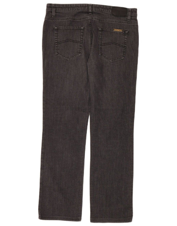 Blugi drepti pentru femei Marlboro Classics W33 L30 bumbac negru