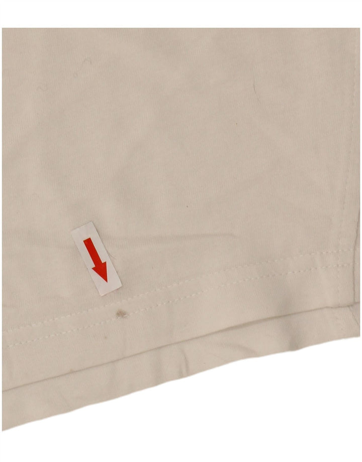 Tricou grafic pentru bărbați Champion Top mediu alb din bumbac color bloc