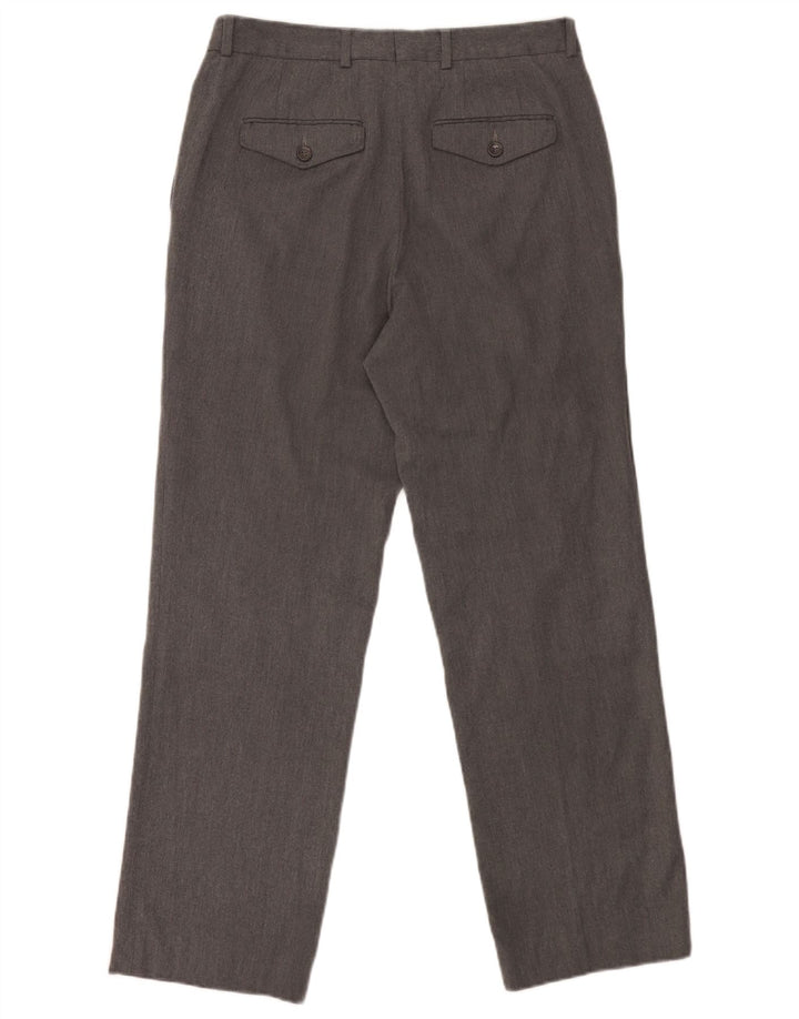 Pantaloni chino drepți pentru bărbați Zara EU 40 Mediu L31 L29 Poliester gri
