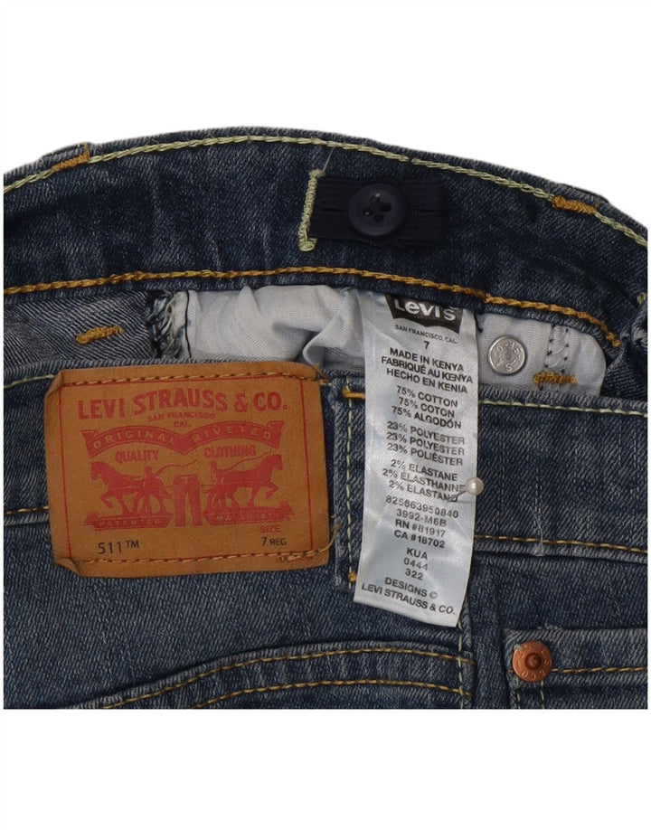 Blugi Levi's Boys 511 Slim 6-7 ani W22 L22 Bumbac albastru