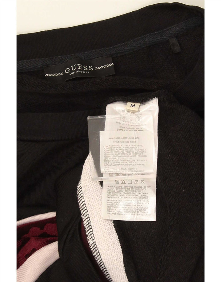 Pulover supradimensionat pentru femei Guess UK 14 Medium Black Animal Print