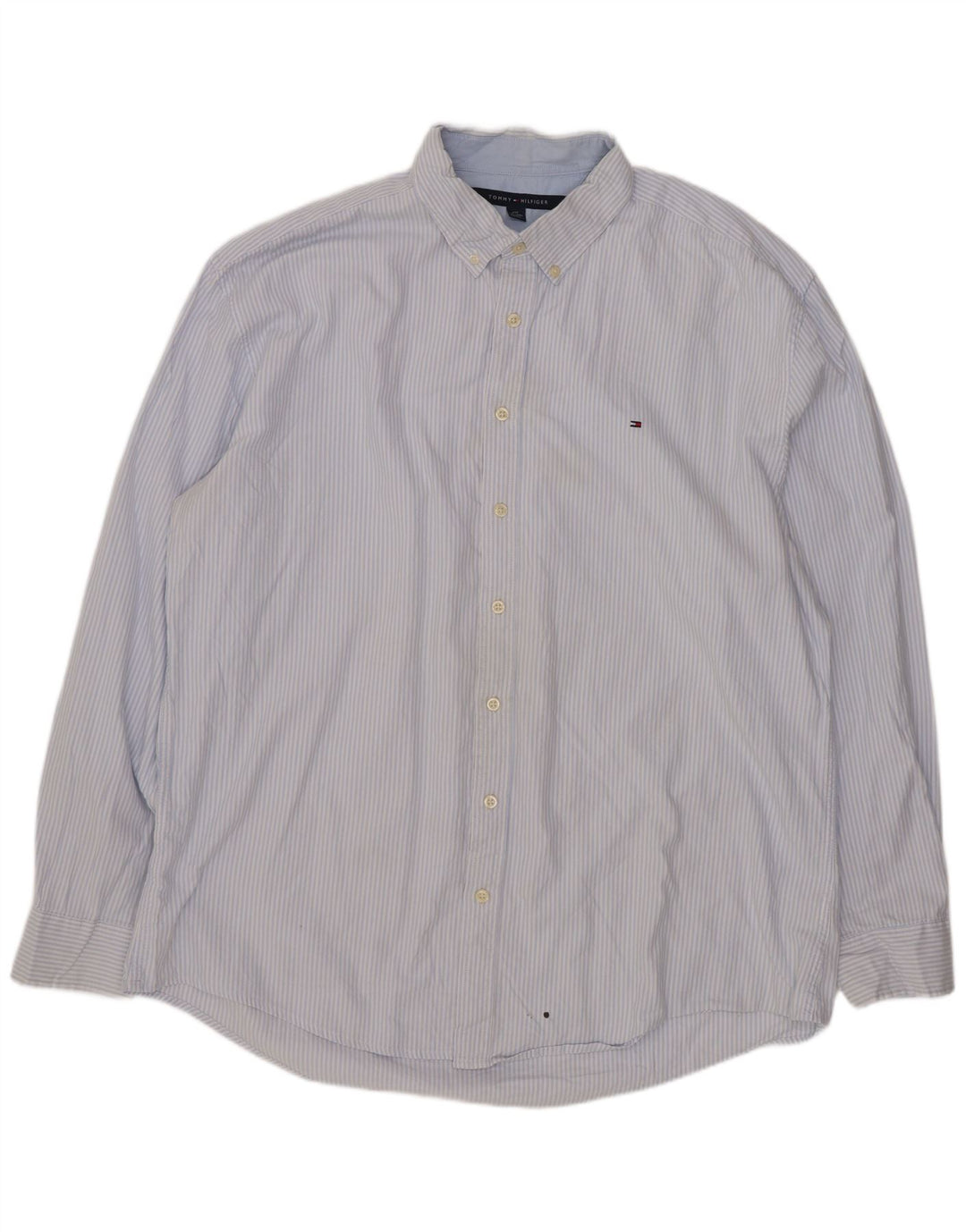 Cămașă pentru bărbați Tommy Hilfiger 2XL, bumbac cu dungi albastre