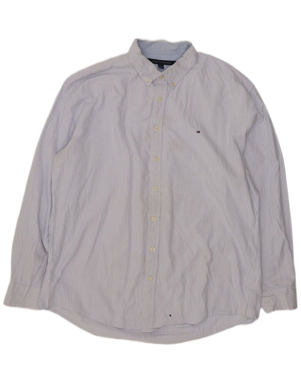 Cămașă pentru bărbați Tommy Hilfiger 2XL, bumbac cu dungi albastre