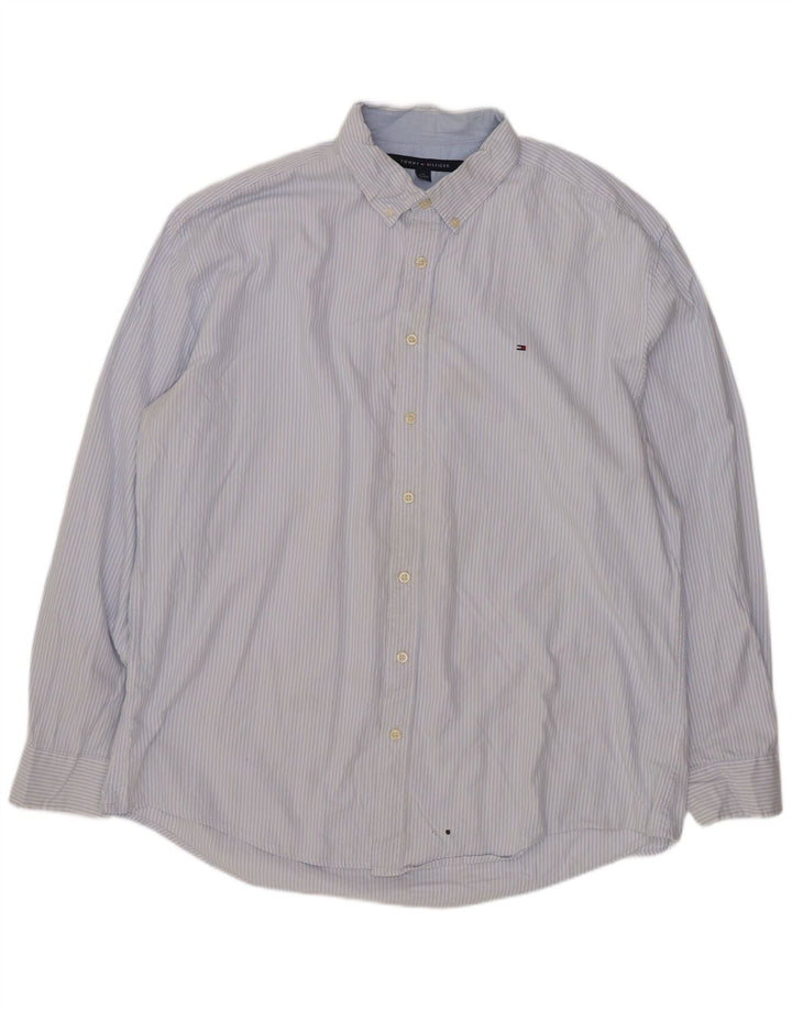 Cămașă pentru bărbați Tommy Hilfiger 2XL, bumbac cu dungi albastre