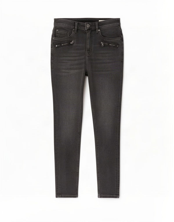 Blugi skinny pentru femei cu talie înaltă Marks & Spencer UK 12 Medium W27 L28 Gri