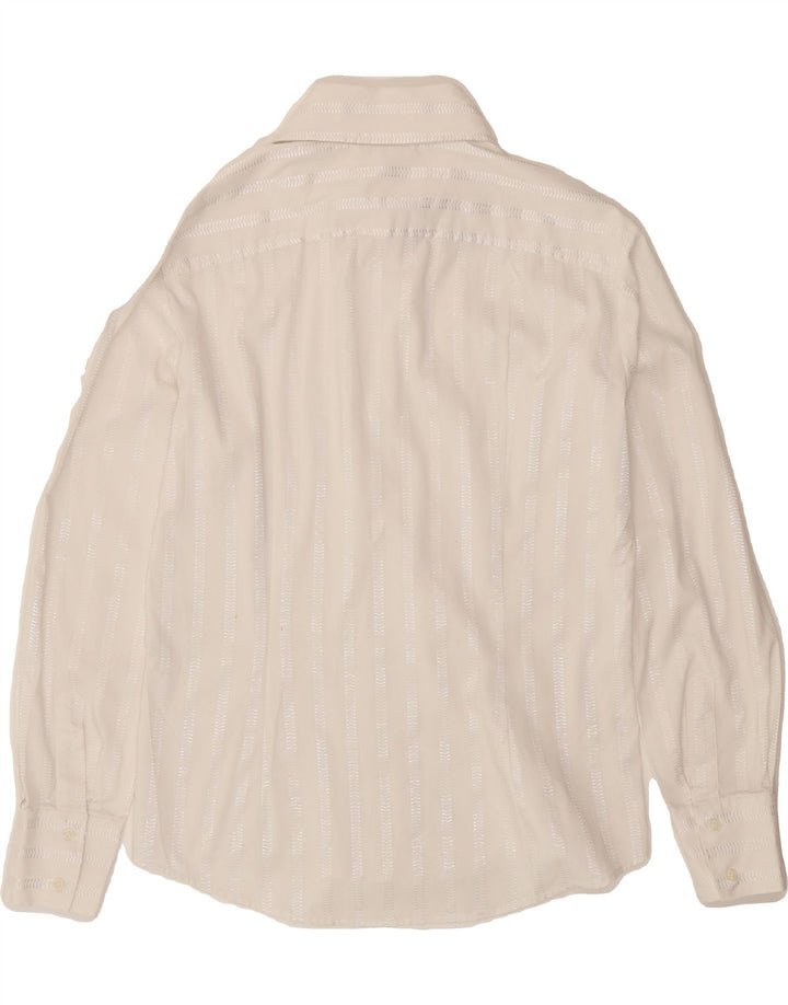 NARACAMICIE Womens Shirt UK 16 Large White Striped Vintage Naracamicie and Second-Hand Naracamicie from Messina Hembry 