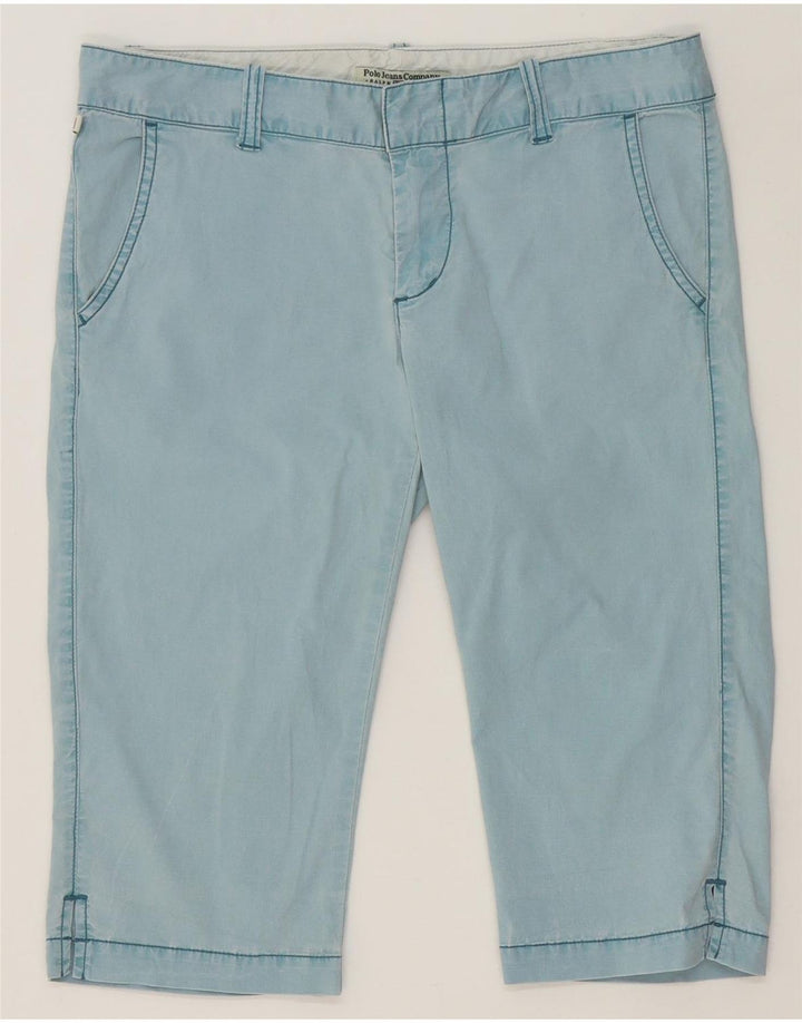 POLO RALPH LAUREN Womens Chino Shorts W29 Medium Blue Cotton Vintage Polo Ralph Lauren and Second-Hand Polo Ralph Lauren from Messina Hembry 