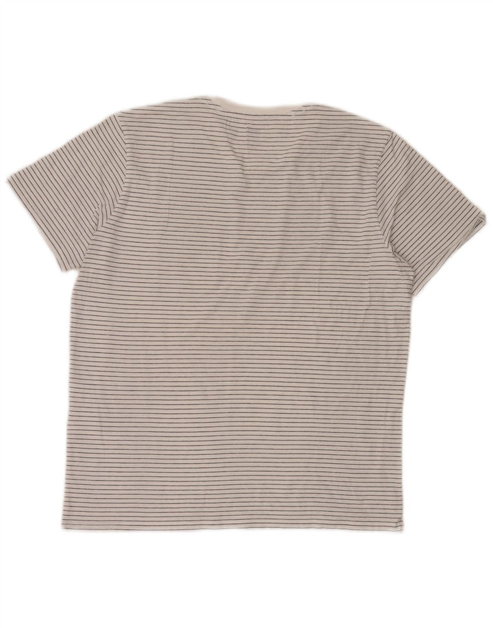 Tricou pentru bărbați Levi's Top mare, alb, cu dungi din bumbac
