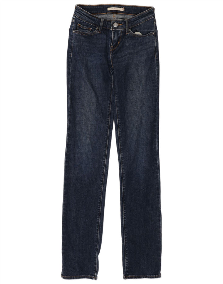Blugi drepti 714 Levi's pentru femei L23 L33 Bumbac albastru