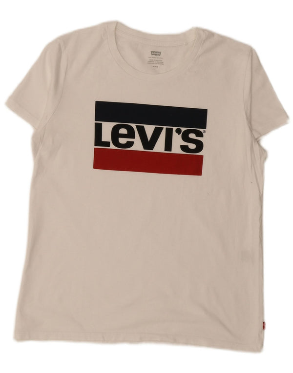 Tricou grafic Levi's pentru femei Top UK 14 Medium White