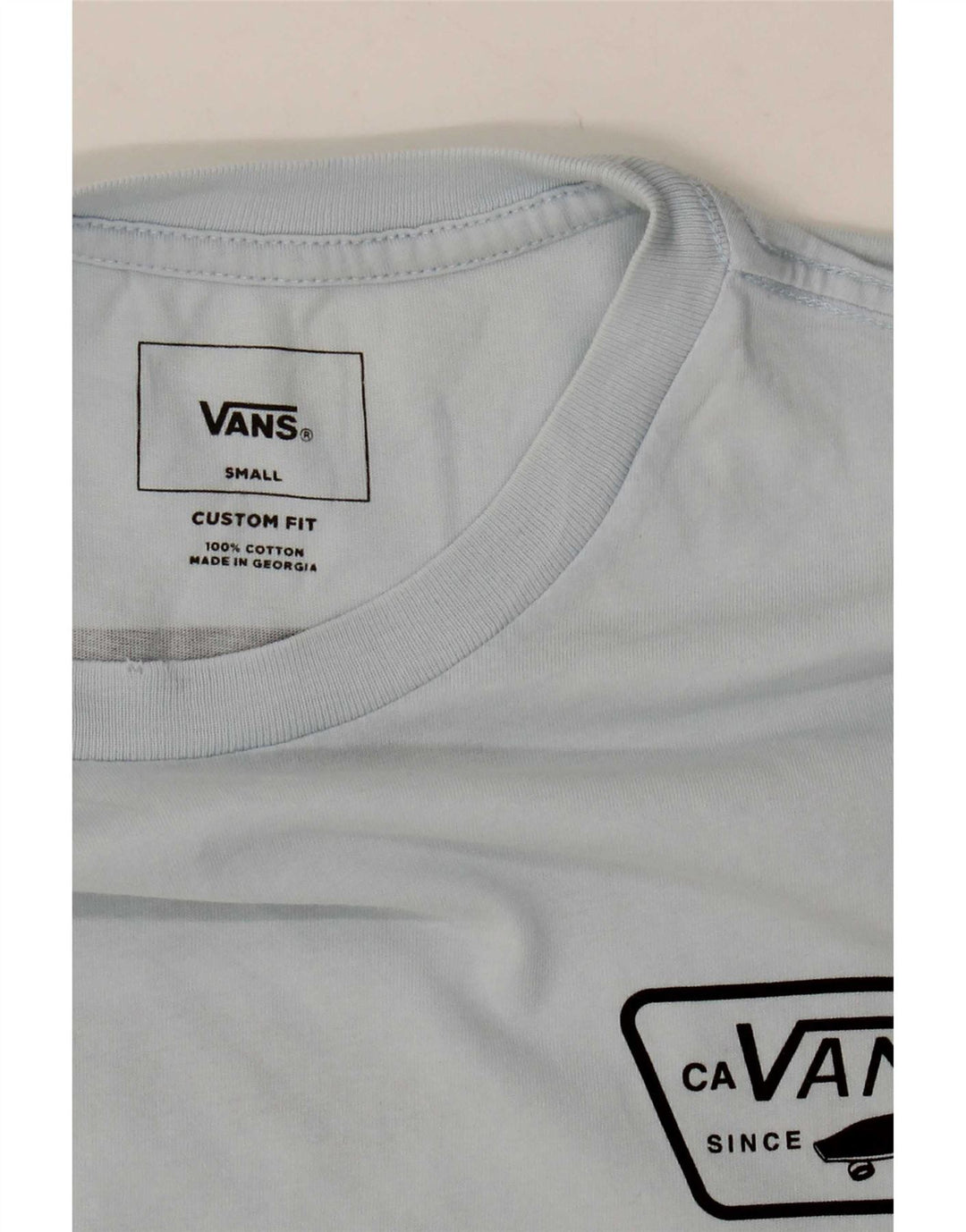 Tricou grafic personalizat Vans pentru bărbați Top mic, albastru, bumbac