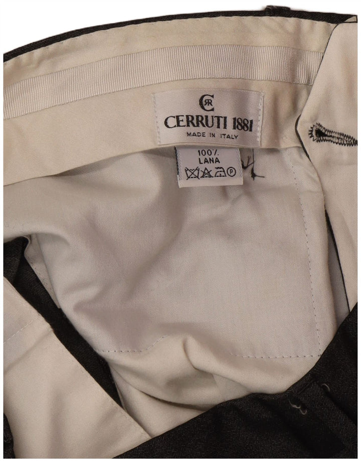 CERRUTI 1881 Pantaloni de costum pentru bărbați IT 50 Large W32 L30 Gri Clasic