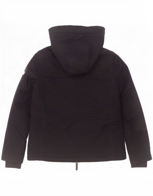 Jachetă Windparka pentru femei Superdry Windparka cu glugă UK 14 Medium Bleumarin