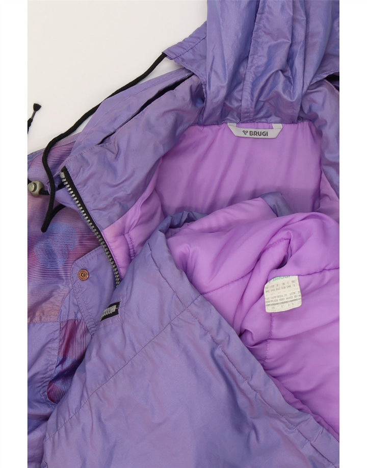 BRUGI Womens Windbreaker Jacket IT 44 Medium Purple Polyester Vintage Brugi and Second-Hand Brugi from Messina Hembry 