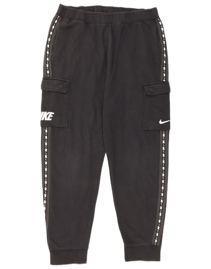 Pantaloni de trening Nike Graphic Cargo pentru bărbați Joggeri, bumbac mediu negru