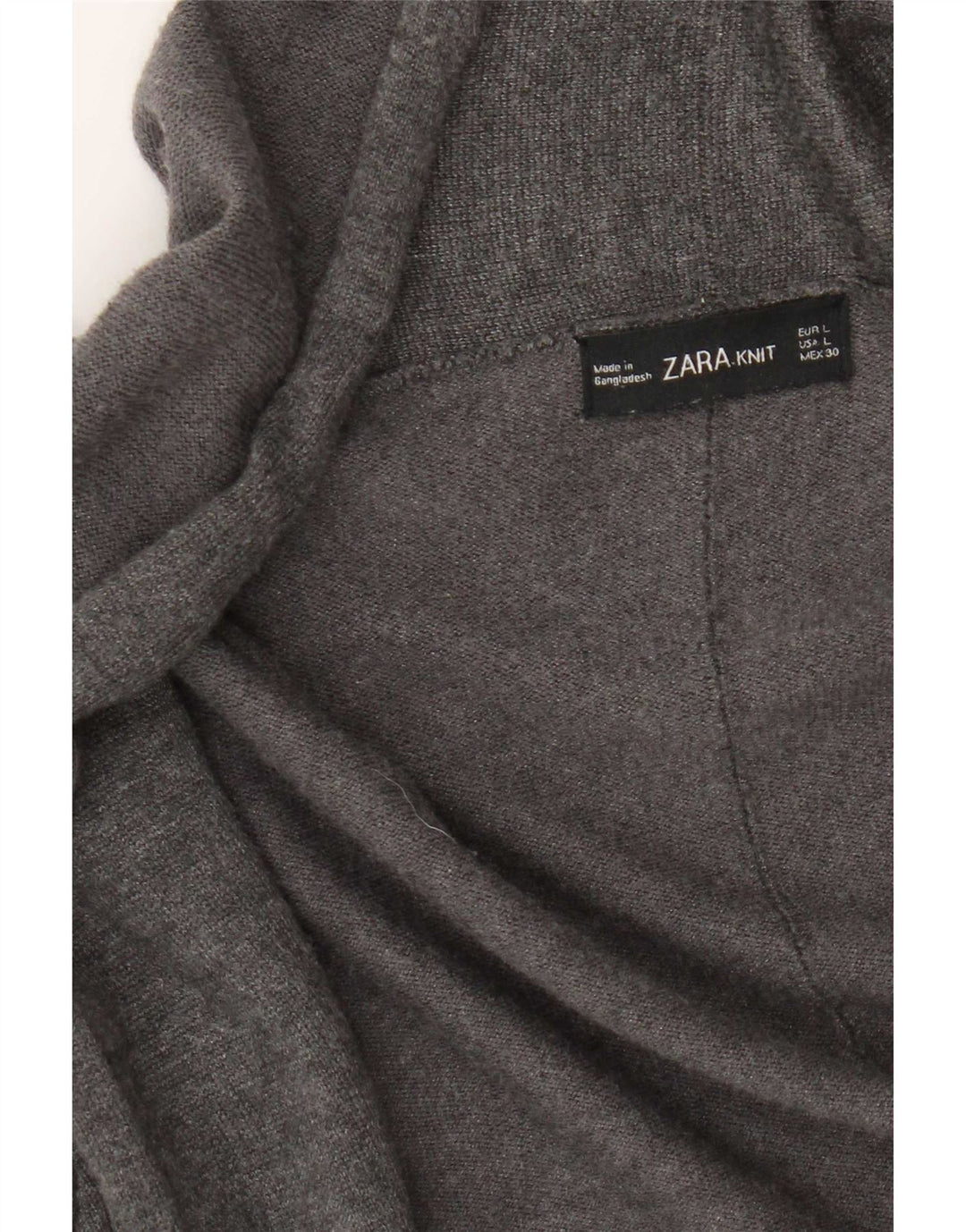 Pulover cardigan deschis pentru femei Zara UK 14 mare gri