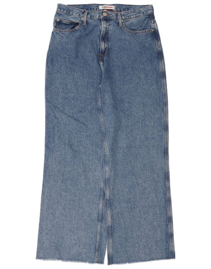 Blugi Tommy Hilfiger pentru femei cu picioare largi W32 L32 albastru