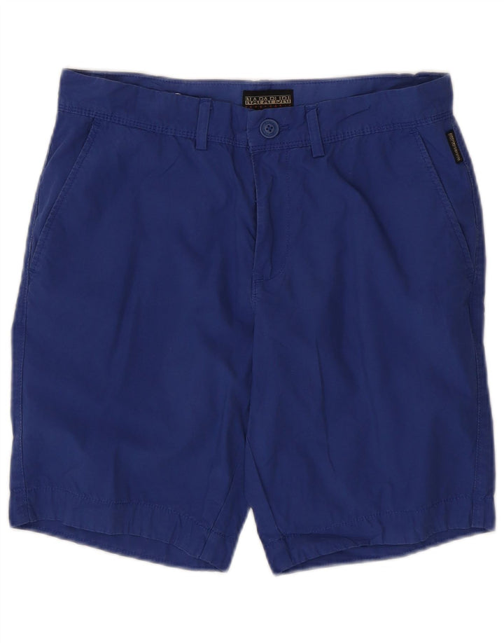 Pantaloni scurți chino pentru bărbați Napapijri W30, bumbac albastru mediu