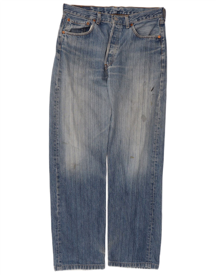 Blugi drepti pentru bărbați Levi's 501 W33 L29 Bumbac albastru