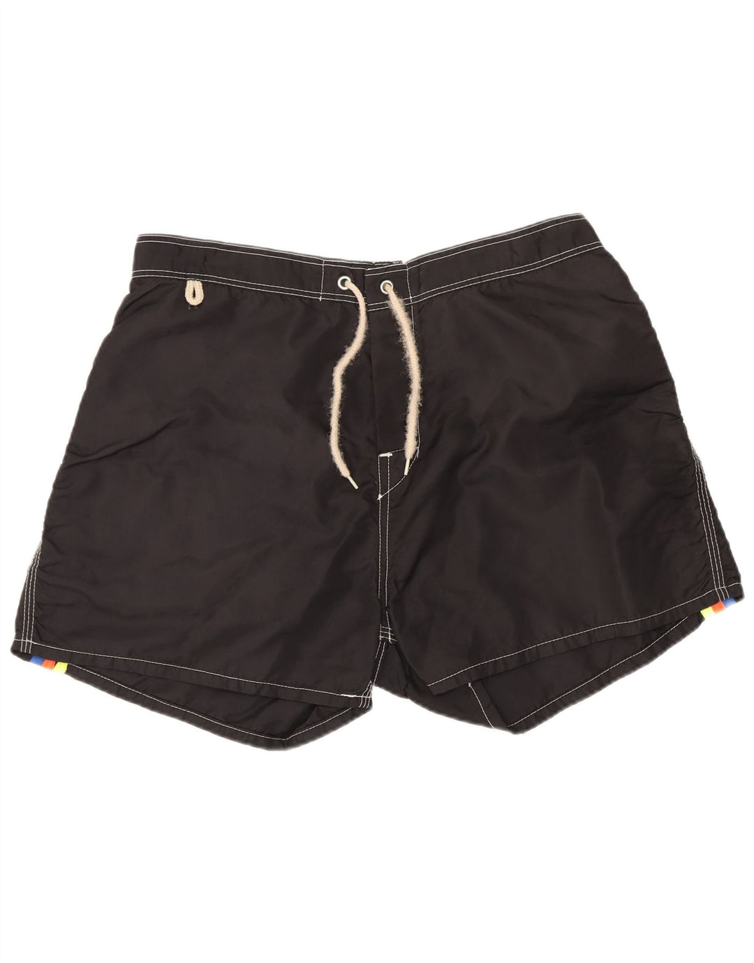 Pantaloni scurți de înot Sundek pentru bărbați, nailon mediu negru