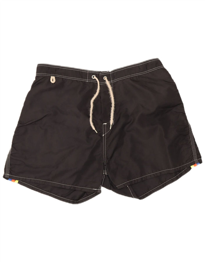 Pantaloni scurți de înot Sundek pentru bărbați, nailon mediu negru