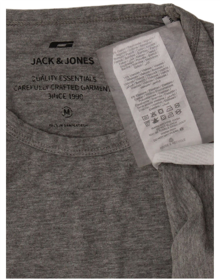 JACK & JONES Tricou pentru bărbați Top din bumbac cu pete gri mediu
