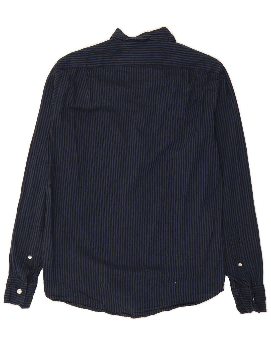 J. CREW Mens Shirt Small Navy Blue Pinstripe Cotton Vintage J. Crew and Second-Hand J. Crew from Messina Hembry 