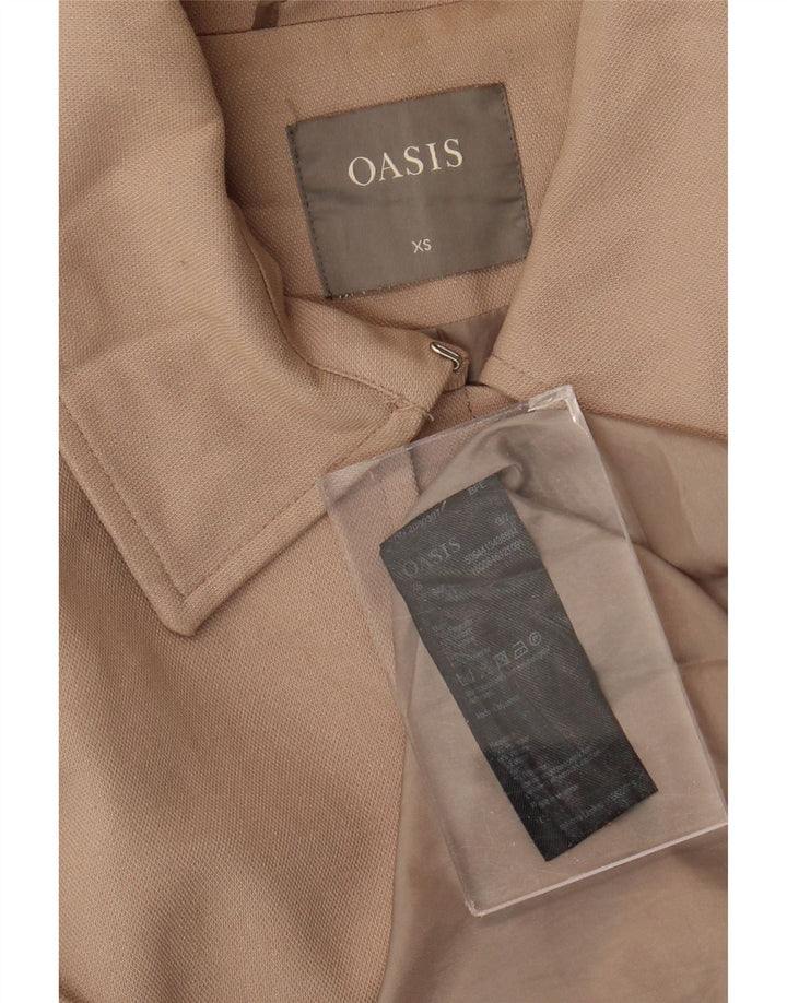 Trenci pentru femei Oasis UK 6 XS poliester bej