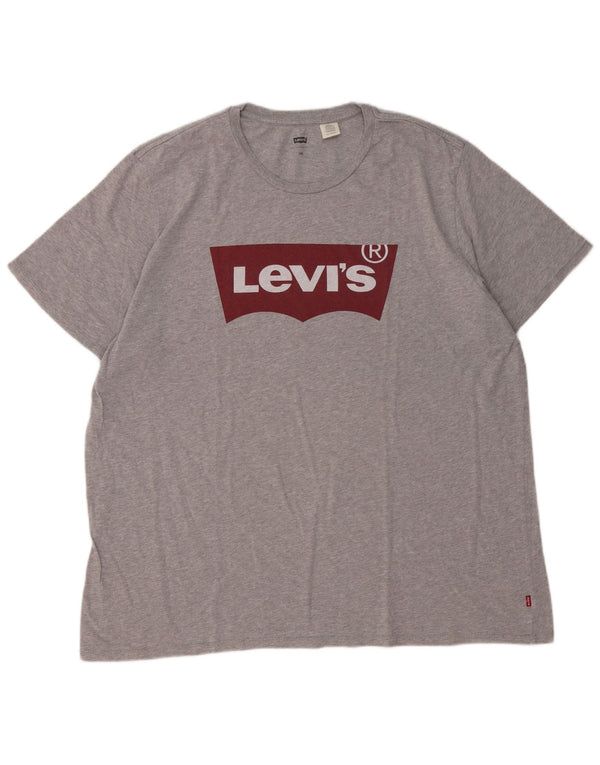 Tricou grafic pentru bărbați Levi's Top 2XL, bumbac cu pete gri