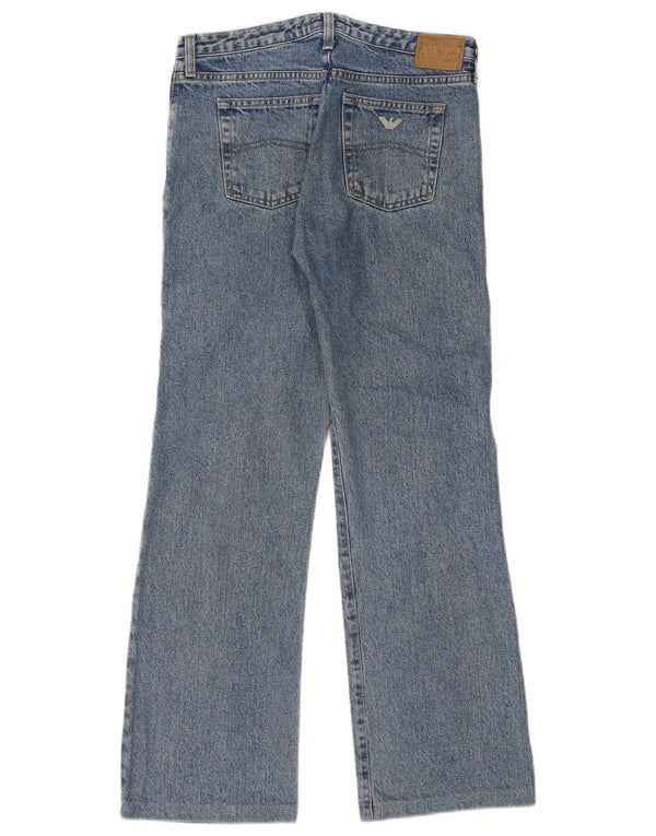 Blugi drepti pentru femei Armani W28 L28 Bumbac albastru