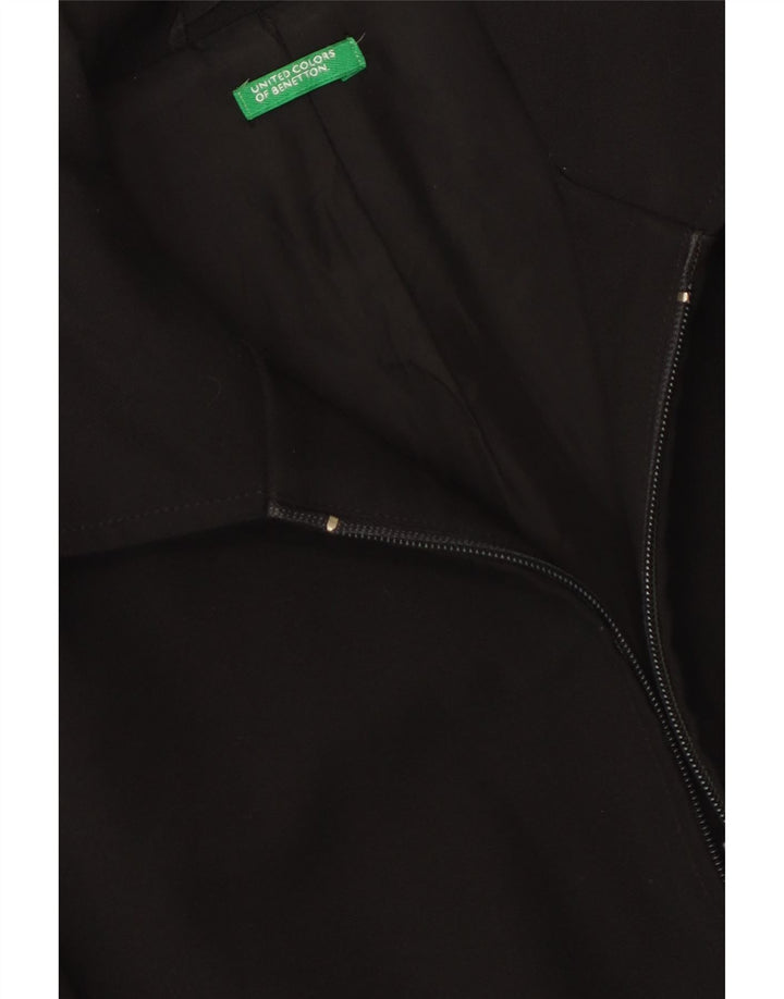 BENETTON Blazer Jacket pentru femei UK 12 Medium Black