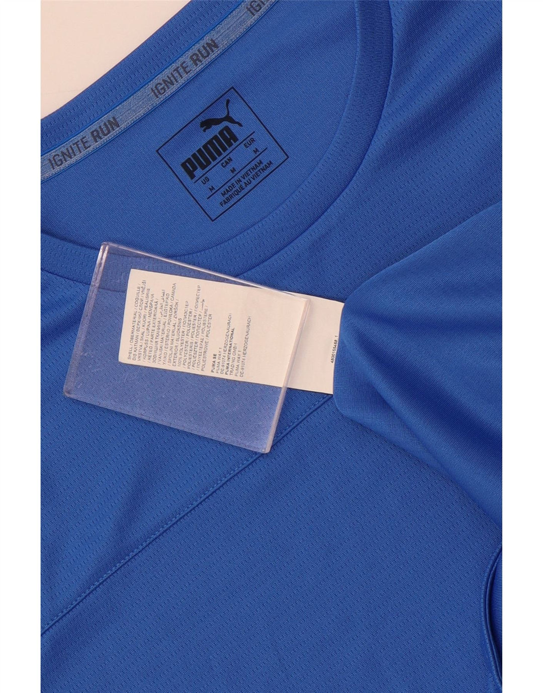 Tricou pentru bărbați Puma Top Medium Blue Poliester