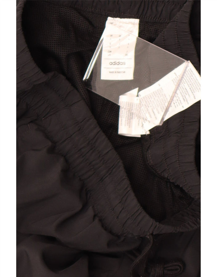 Pantaloni de trening pentru bărbați Adidas Pantaloni de jogging, mari, negru, poliester