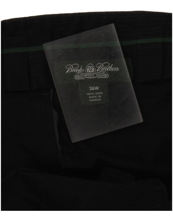 BROOKS BROTHERS Pantaloni de costum pentru bărbați L36 L30 Lână gri