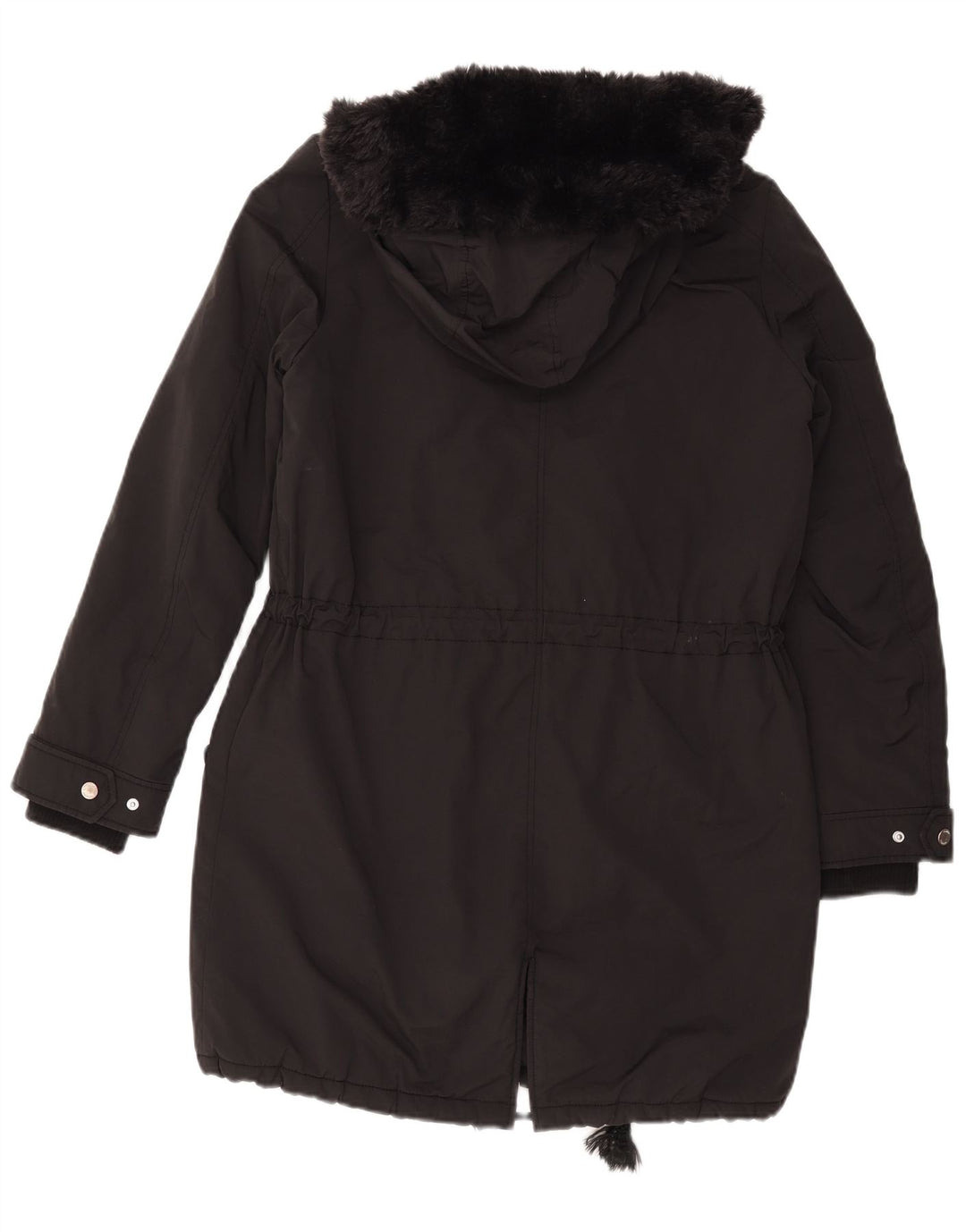 Jachetă parka supradimensionată cu glugă Tommy Hilfiger pentru femei UK 10 Small Black