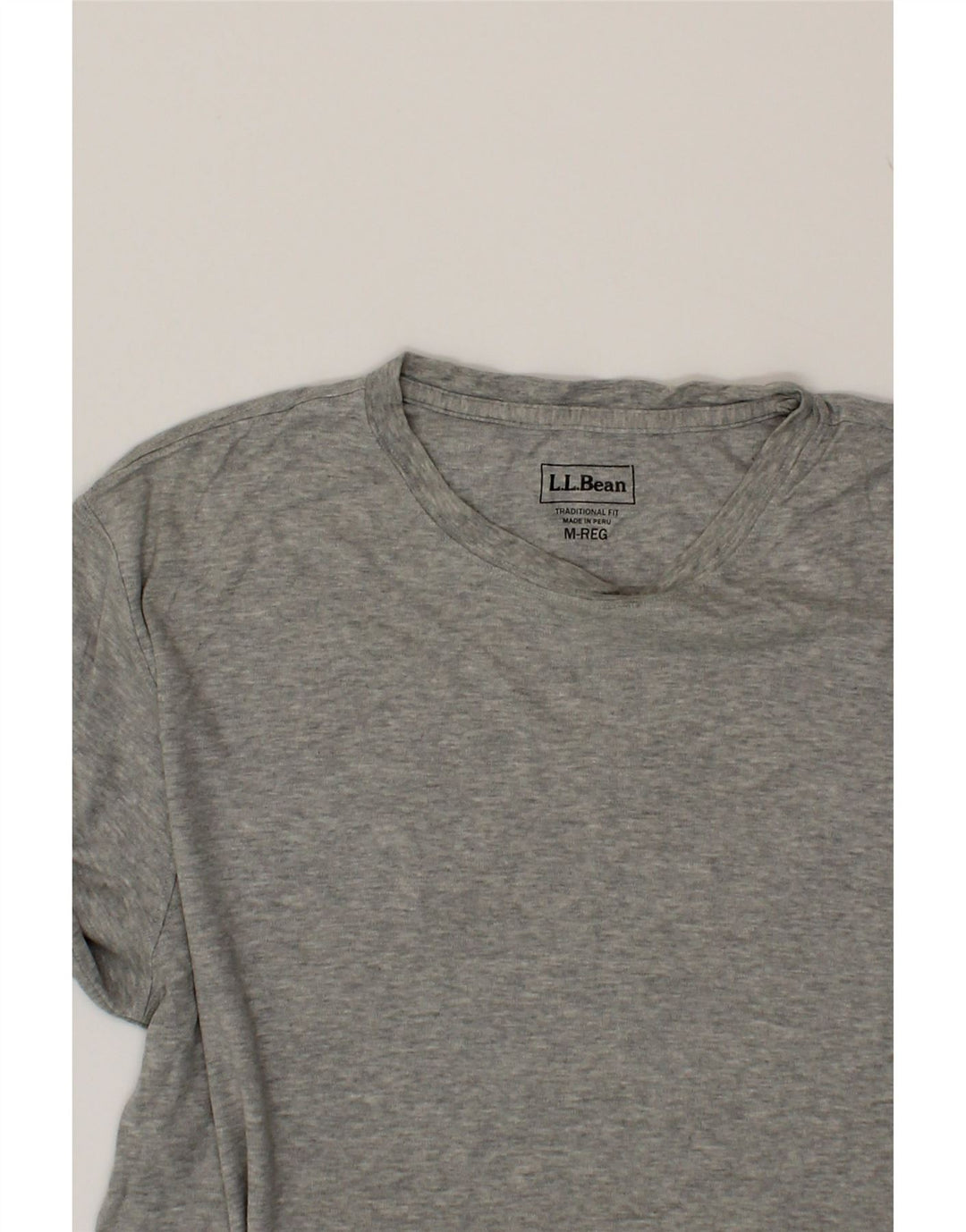 L.L.BEAN Mens Traditional Fit T-Shirt Top Medium Grey Cotton Vintage L.L.Bean and Second-Hand L.L.Bean from Messina Hembry 