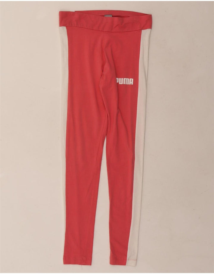 Leggings pentru femei Puma UK 16, mare, roz Colorblock
