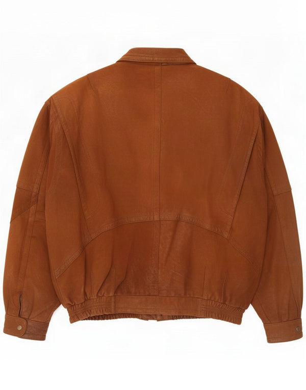 Jachetă de piele vintage pentru bărbați UK 42 XL maro