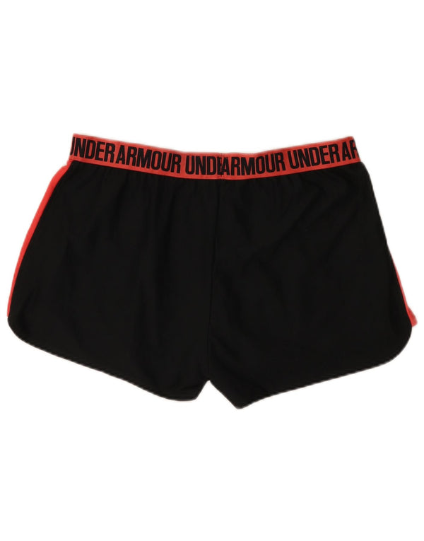 Pantaloni scurți sport Under Armour pentru femei Heat Gear UK 18 XL, negru, color block