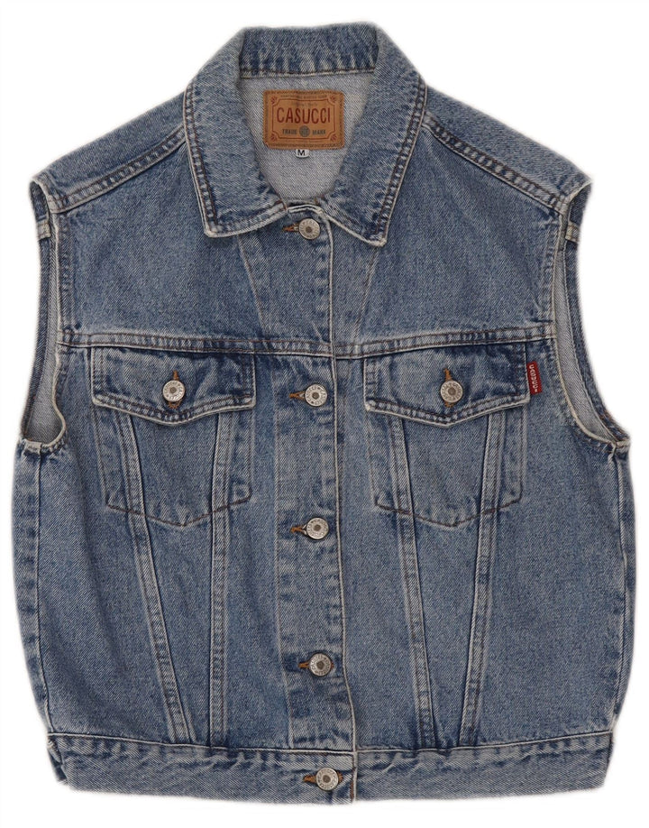 Gilet de denim pentru femei Casucci UK 12 Medium Blue