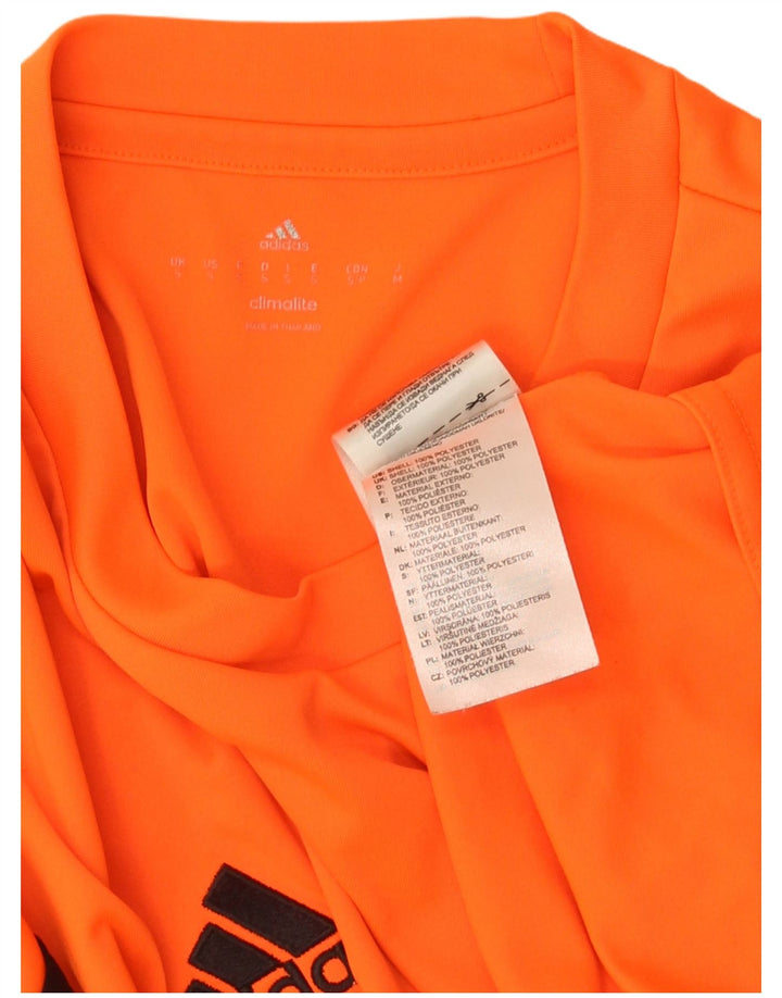 Tricou ADIDAS Climalite pentru bărbați Top mic poliester portocaliu