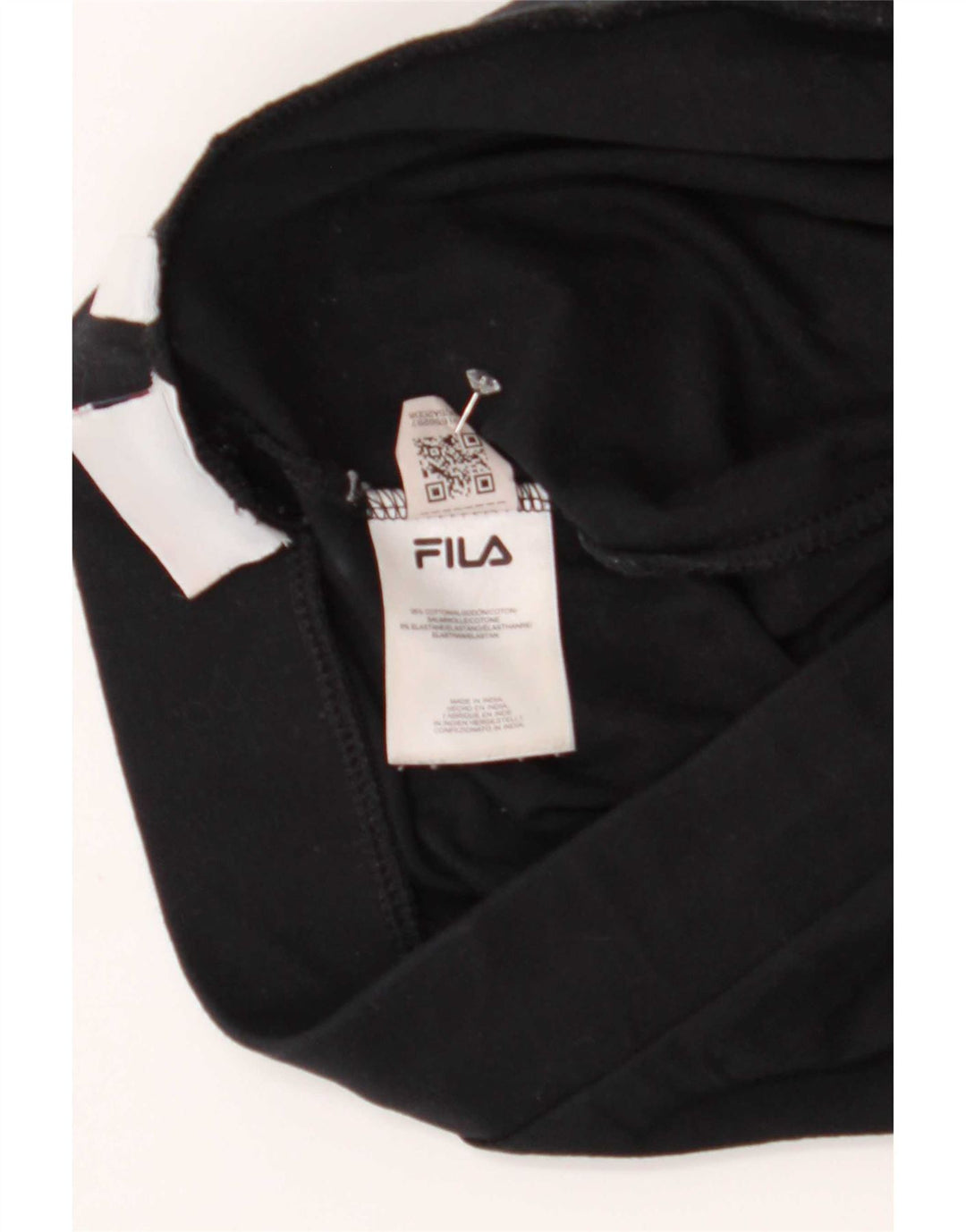 Leggings cu grafic pentru femei Fila UK 12, bumbac mediu negru