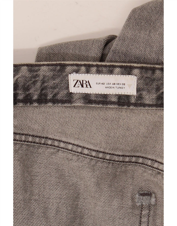 Blugi pentru femei Zara cu picioare largi EU 42 Large W32 L36 Gri