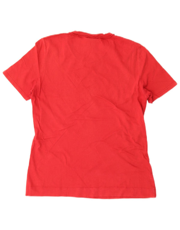 Tricou cu grafică Think Pink pentru femei Top UK 10 Small Red Bumbac