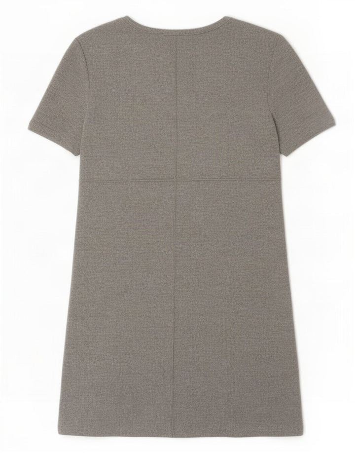 Rochie de bază Zara pentru femei UK 8 Small Gri Poliester